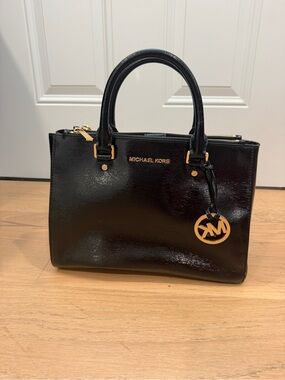 Michael Kors Black with Gold Hardware